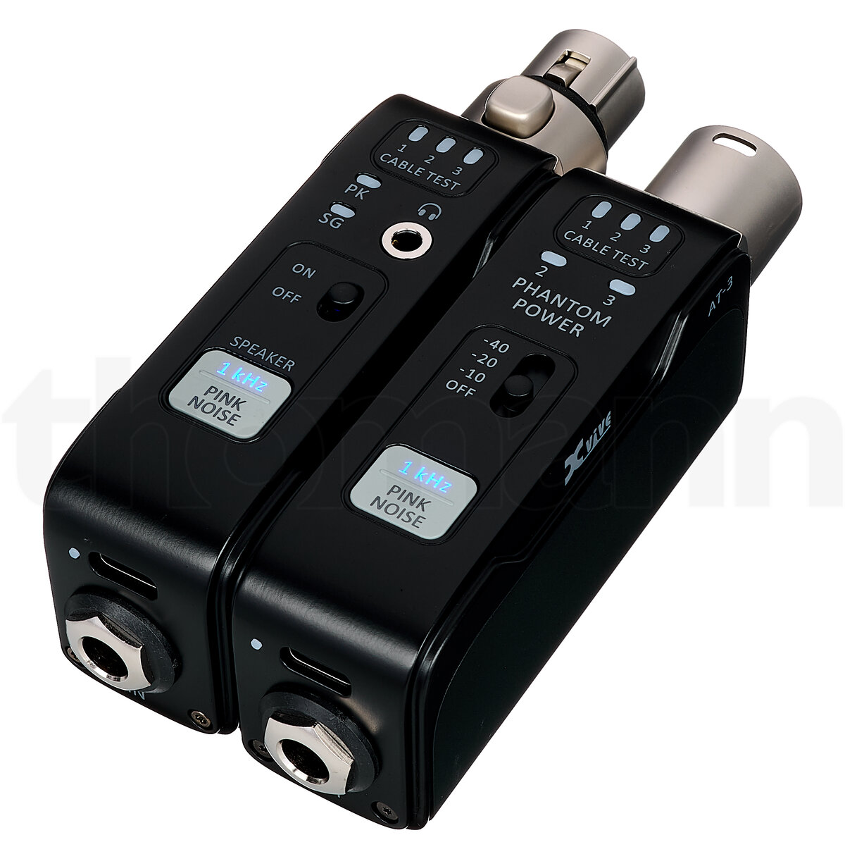 טסטר אודיו נייד XVive AT-3 – מחולל אות, בודק XLR ו-Phantom 1 XVive AT-3 Portable Audio Tester – טסטר אודיו מקצועי