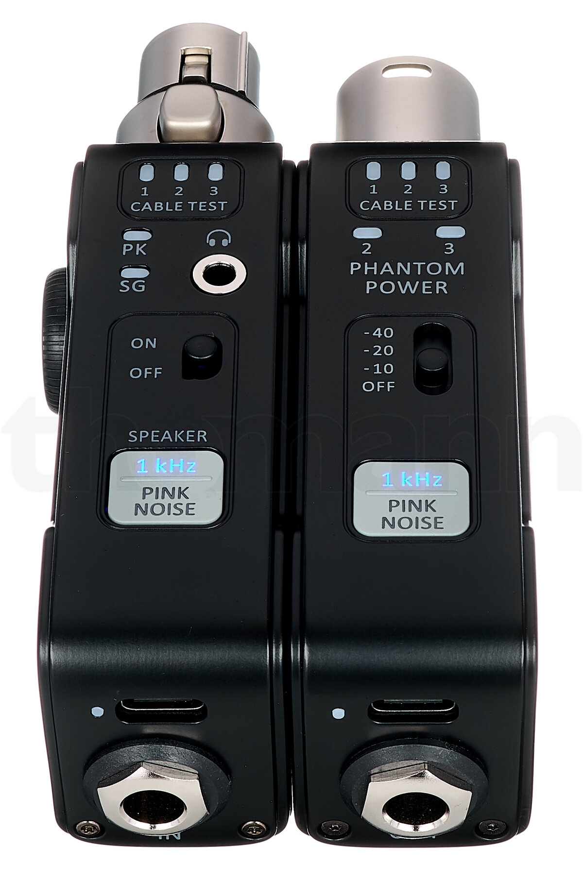 טסטר אודיו נייד XVive AT-3 – מחולל אות, בודק XLR ו-Phantom 2 XVive AT-3 Portable Audio Tester – תמונת מוצר 2
