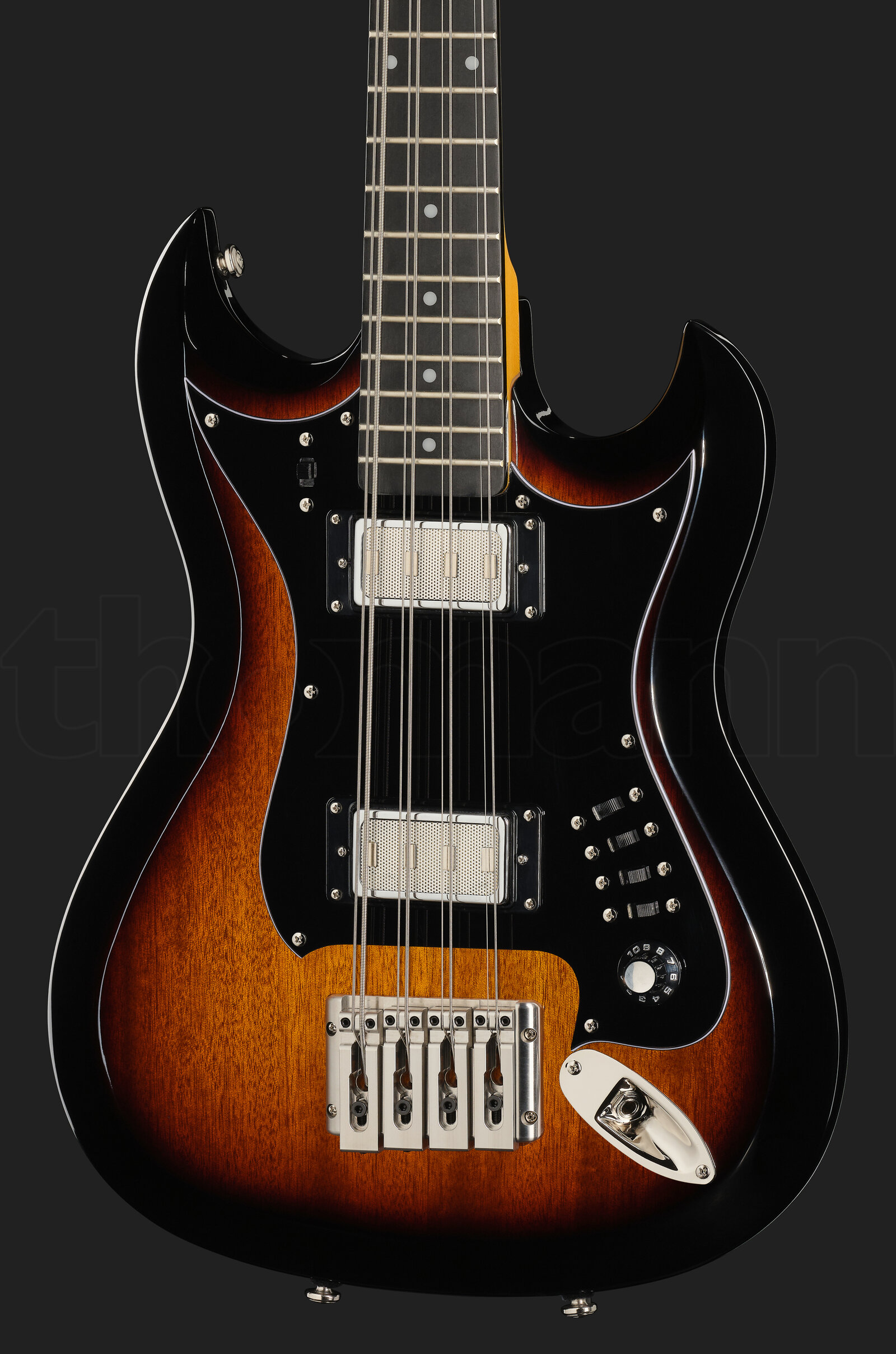 גיטרת בס Hagstrom H8-II Tobacco Sunburst 2 גיטרת בס Hagstrom H8-II Tobacco Sunburst – תמונה 2