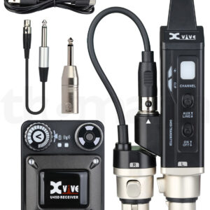 מערכת In-Ear אלחוטית סטריאו XVive U45D – שני מקלטים בתדר 5.8GHz