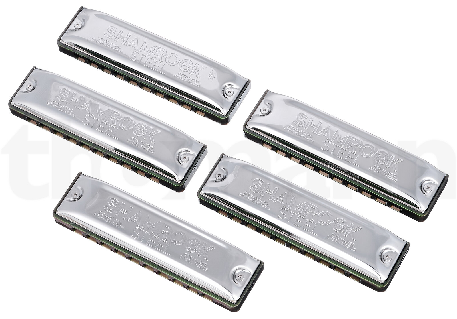 מפוחית C.A. Seydel Söhne Shamrock Steel Set of 5 1 21395202.jpg