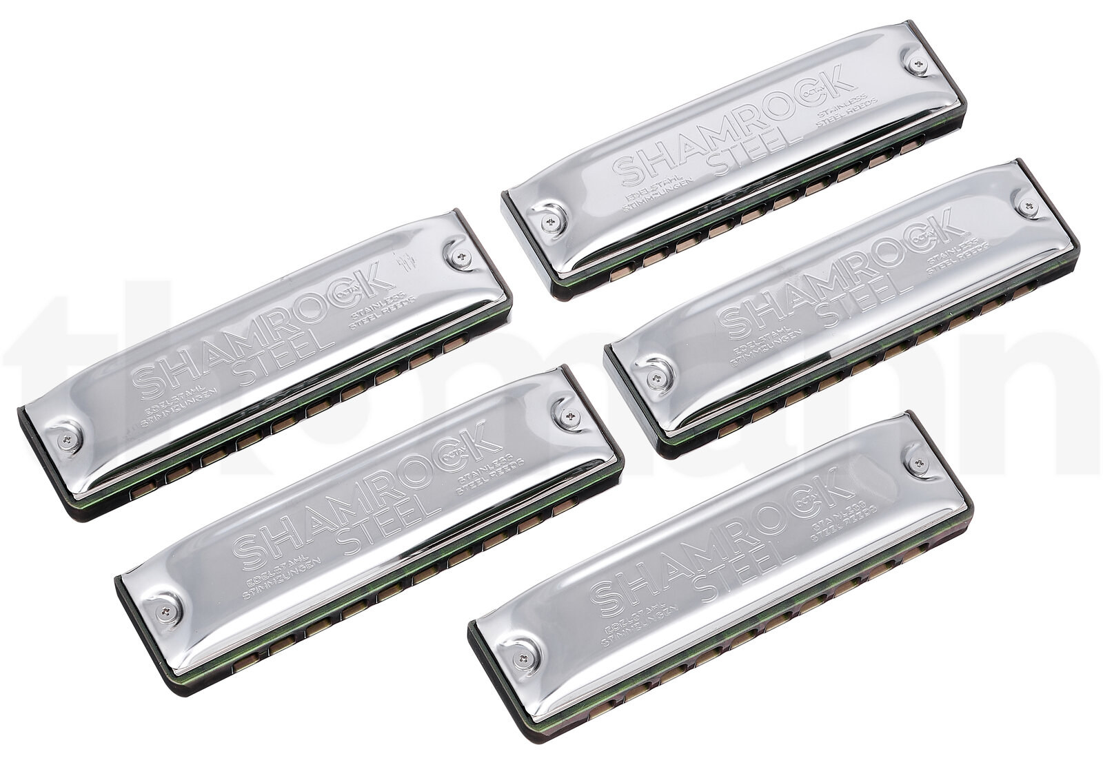 מפוחית C.A. Seydel Söhne Shamrock Steel Set of 5 3 21395237.jpg