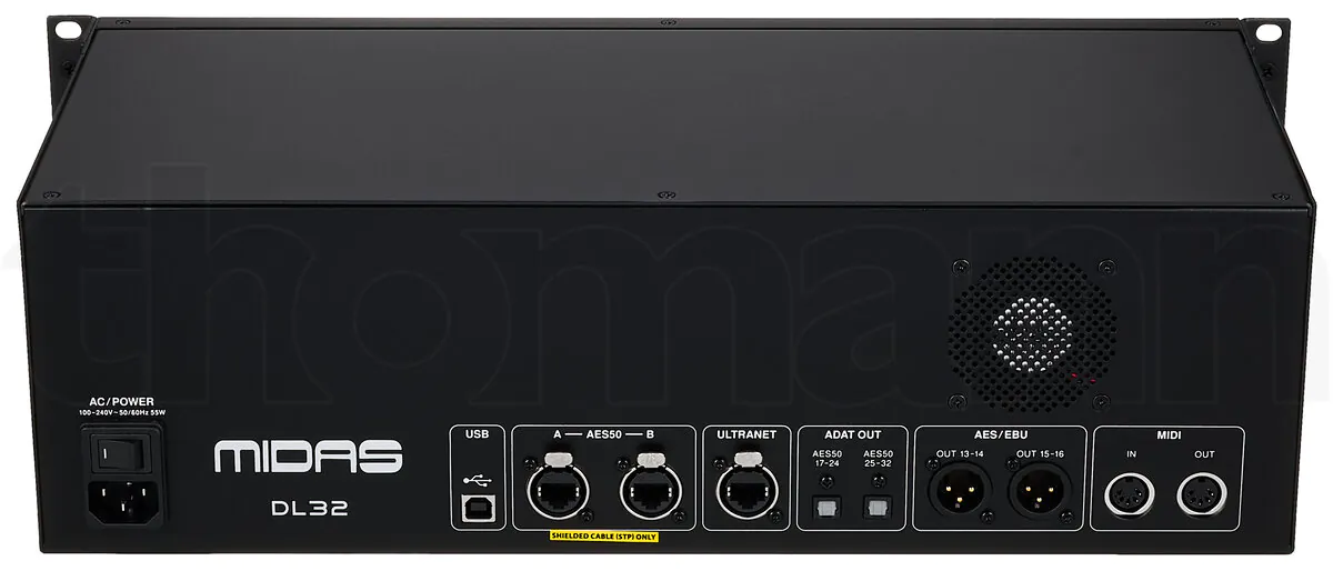 קופסת במה Midas DL32 – 32 כניסות, 16 יציאות, AES50 ופריאמפים Midas PRO 4 Midas DL32 – תמונת מוצר 4