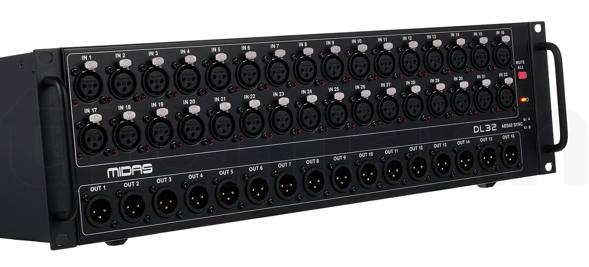 קופסת במה Midas DL32 – 32 כניסות, 16 יציאות, AES50 ופריאמפים Midas PRO 6 Midas DL32 – תמונת מוצר 6