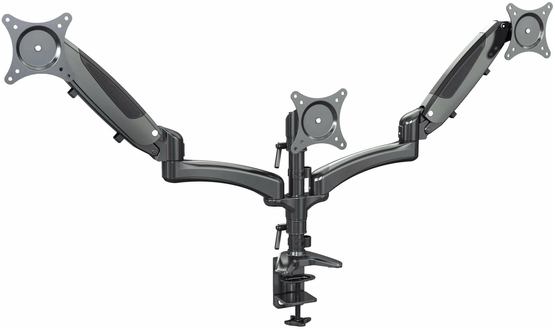 זרוע שולחנית ל־3 מסכים K&M 23878 — עד 8 ק״ג למסך 1 זרוע שולחנית ל־3 מסכים K&M 23878 — עד 8 ק״ג למסך