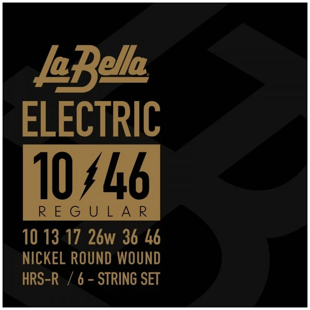 מיתרים לגיטרה חשמלית מצופי ניקל במתח רגיל La Bella HRS-R 1 מיתרים לגיטרה חשמלית מצופי ניקל במתח רגיל La Bella HRS-R
