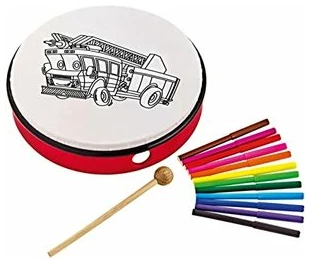 טמבורין לצביעה NINO NINO5FT — 10 אינץ׳, דגם כבאית 1 טמבורין לצביעה NINO NINO5FT — 10 אינץ׳, דגם כבאית