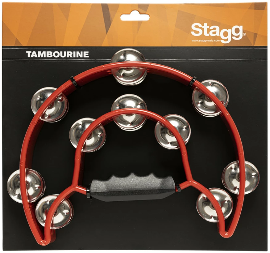 טמבורין פלסטיק Stagg TAB-1 RD בגימור אדום 2 טמבורין פלסטיק Stagg TAB-1 RD בגימור אדום