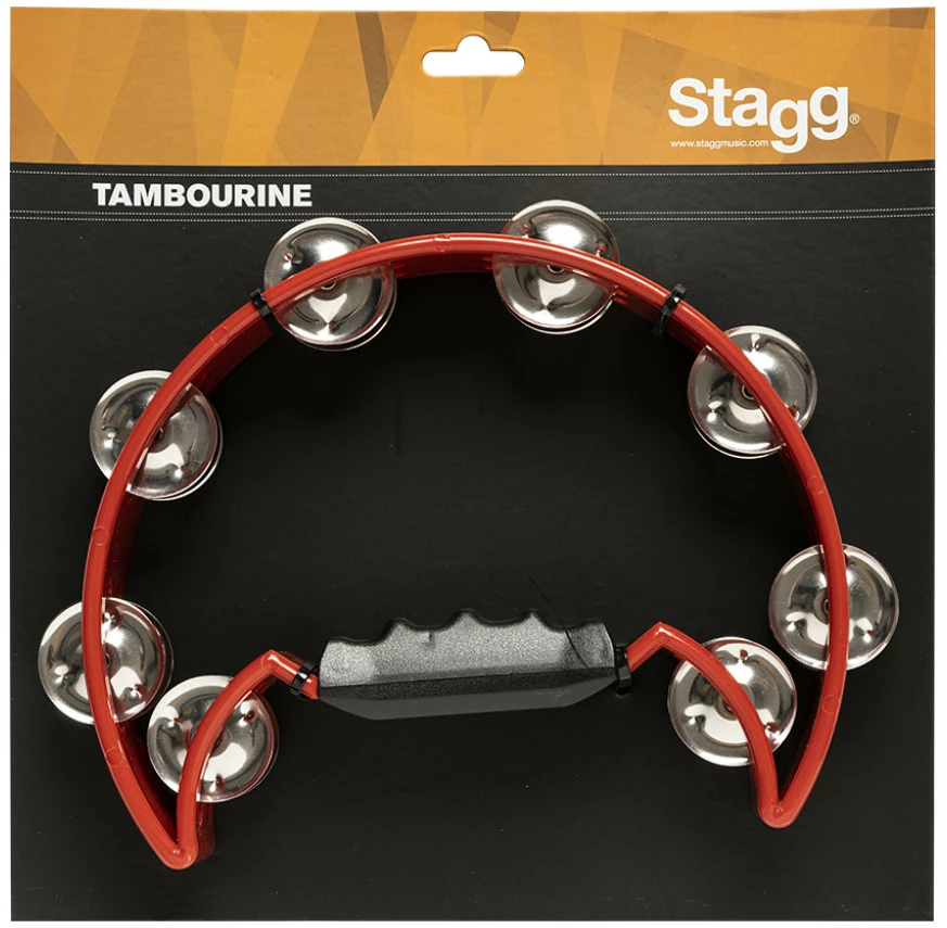 טמבורין חצי ירח Stagg TAB-2 RD אדום 2 טמבורין חצי ירח Stagg TAB-2 RD אדום