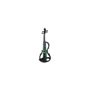 כינור חשמלי Harley Benton HBV 990GBY 4/4 – ירוק-כחול-צהוב, פיקאפ אקטיבי, ערכה מלאה