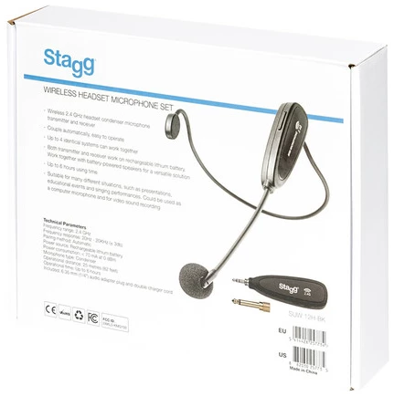 מיקרופון מדונה אלחוטי Stagg SUW 12H — 2.4GHz 2 מיקרופון מדונה אלחוטי Stagg SUW 12H — 2.4GHz — תמונה 2