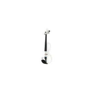 כינור חשמלי Harley Benton HBV 870WH 4/4 – לבן, יציאת אוזניות, ערכה מלאה