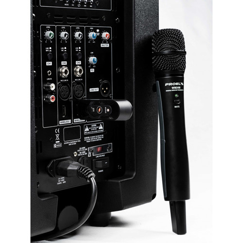 מיקרופון אלחוטי ידני Proel U24H — 2.4GHz USB 2 מיקרופון אלחוטי ידני Proel U24H — 2.4GHz USB