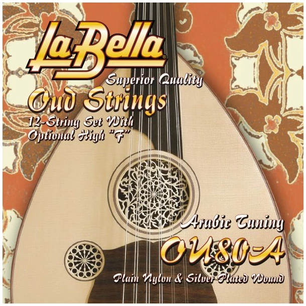 מיתרים לעוד La Bella OU80A — כיוון ערבי, 12 מיתרים 1 מיתרים לעוד La Bella OU80A — כיוון ערבי, 12 מיתרים