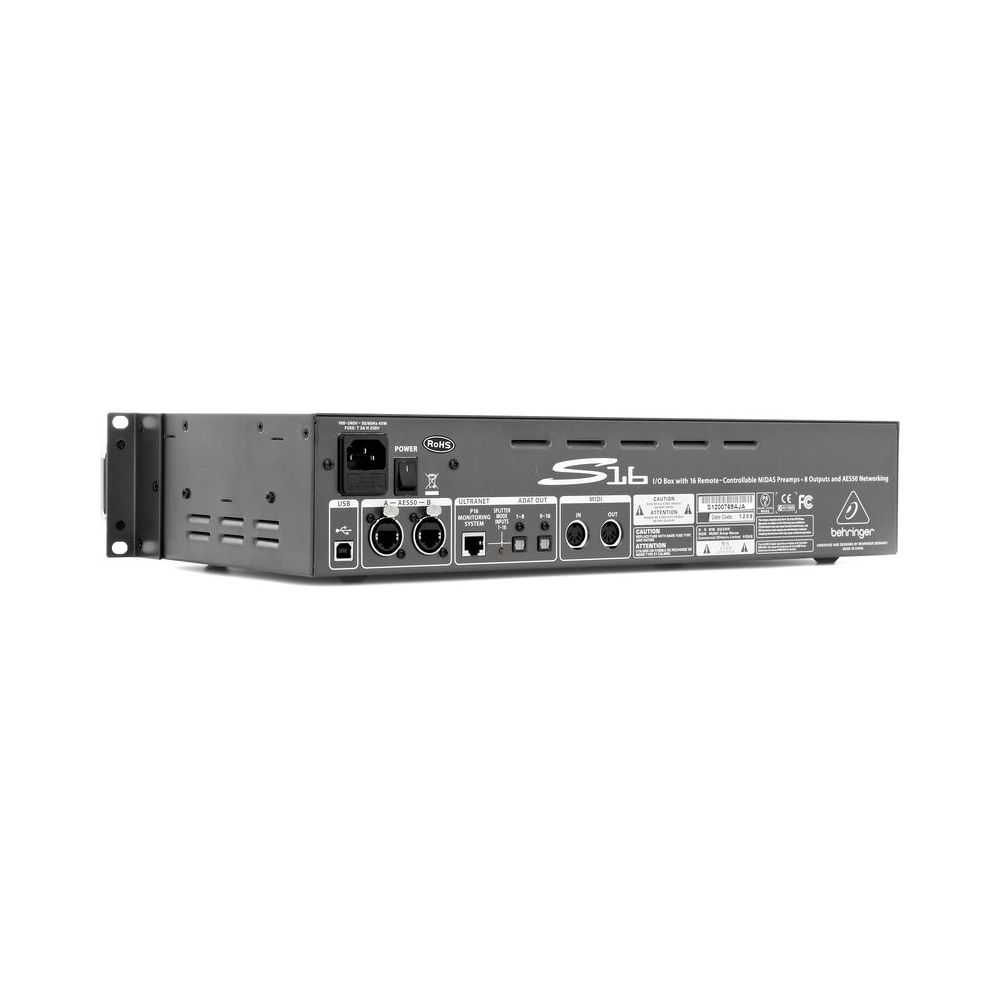 סטייג' בוקס דיגיטלי Behringer S16 – 16 כניסות, 8 יציאות, AES50 2 סטייג' בוקס דיגיטלי Behringer S16 – 16 כניסות, 8 יציאות, AES50 2