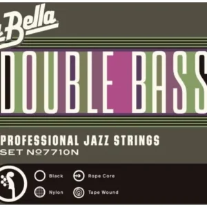 מיתרים לקונטרבס 3/4 La Bella 7710N Black Nylon