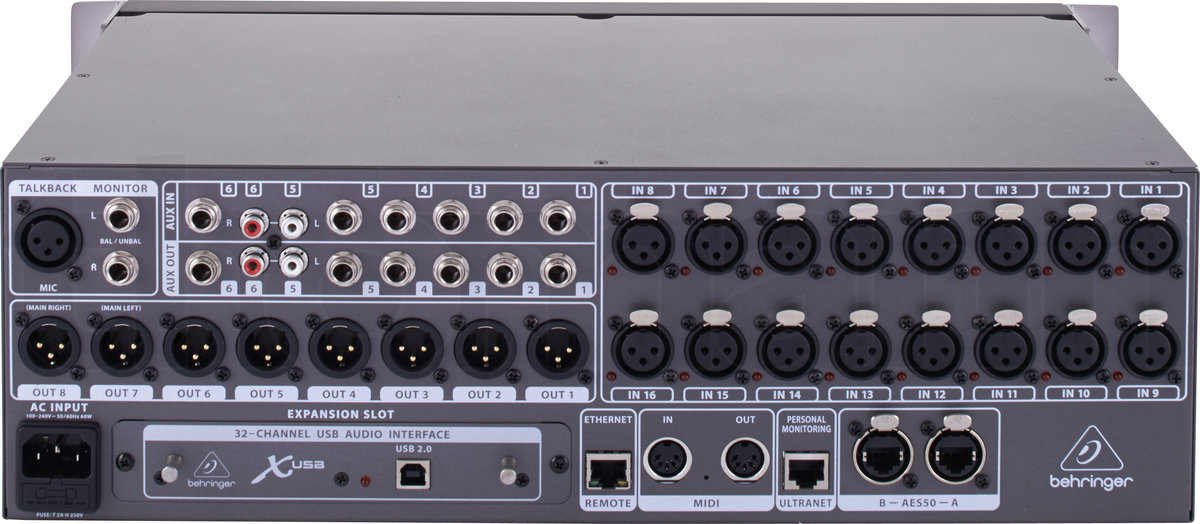 מיקסר דיגיטלי Behringer X32 Rack – 40 ערוצים, USB 32×32 ו-16 פריאמפים 4 Behringer X32 Rack – תמונת מוצר 4