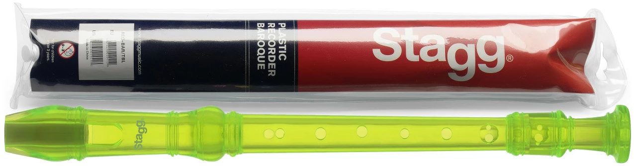 חלילית סופרן Stagg REC-GER/TGR אצבוע גרמני ירוק 1 חלילית סופרן Stagg REC-GER/TGR אצבוע גרמני ירוק