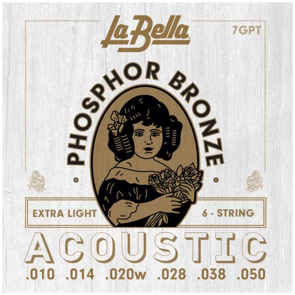 מיתרים לגיטרה אקוסטית Phosphor Bronze La Bella 7GPT 1 מיתרים לגיטרה אקוסטית Phosphor Bronze La Bella 7GPT