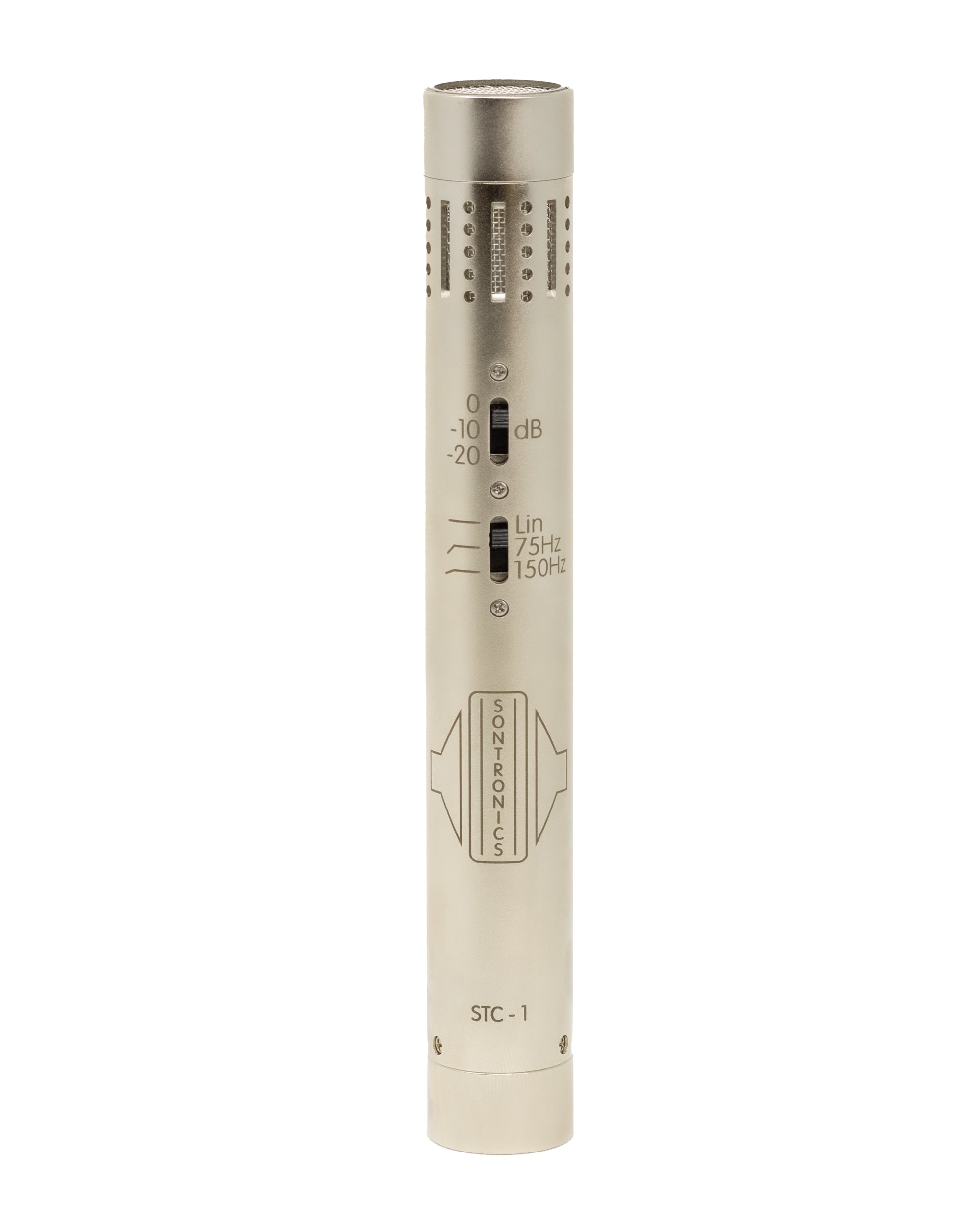 מיקרופון קונדנסר ממברנה קטנה Sontronics STC-1 כסוף – קפסולה מתחלפת ו-137dB SPL 1 מיקרופון קונדנסר פנסיל Sontronics STC-1 כסוף