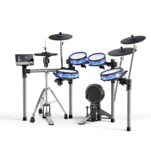 מערכת תופים אלקטרונית Donner BackBeat Pro EC7616 – פאדים מוארים, היי-האט עצמאי 12 אינץ׳ ומצילת רייד משולשת