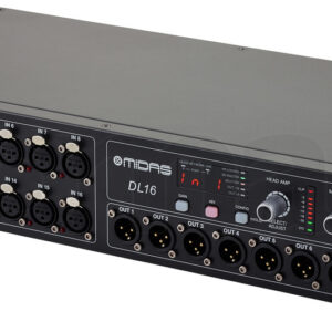 קופסת במה דיגיטלית Midas DL16 – 16 כניסות, 8 יציאות, AES50 ו-ULTRANET