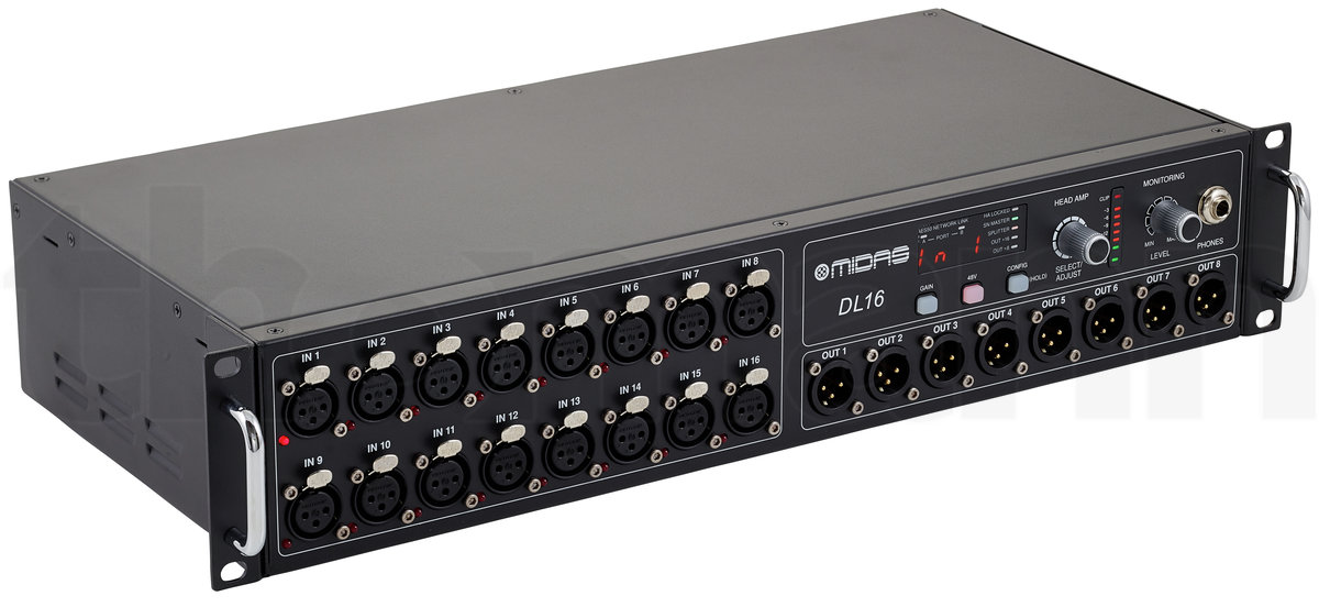 קופסת במה דיגיטלית Midas DL16 – 16 כניסות, 8 יציאות, AES50 ו-ULTRANET 3 Midas DL16 – תמונת מוצר 3