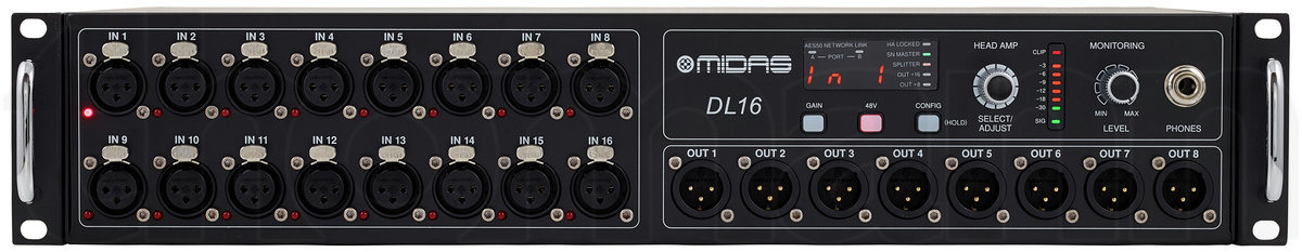 קופסת במה דיגיטלית Midas DL16 – 16 כניסות, 8 יציאות, AES50 ו-ULTRANET 5 Midas DL16 – תמונת מוצר 5