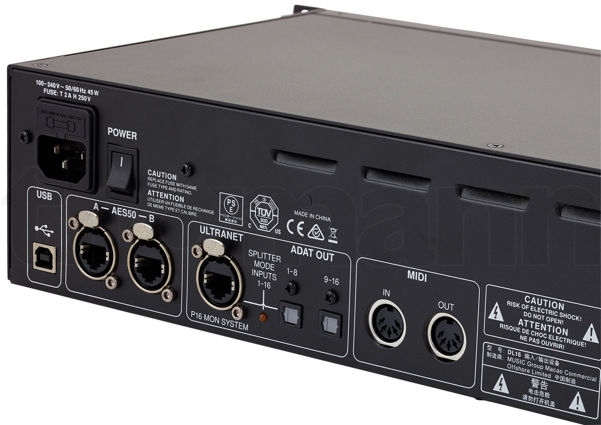קופסת במה דיגיטלית Midas DL16 – 16 כניסות, 8 יציאות, AES50 ו-ULTRANET 8 Midas DL16 – תמונת מוצר 8