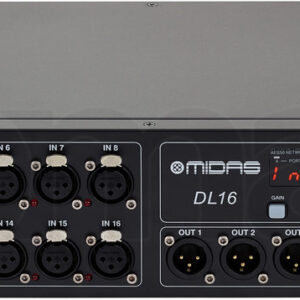 קופסת במה דיגיטלית Midas DL16 – 16 כניסות, 8 יציאות, AES50 ו-ULTRANET
