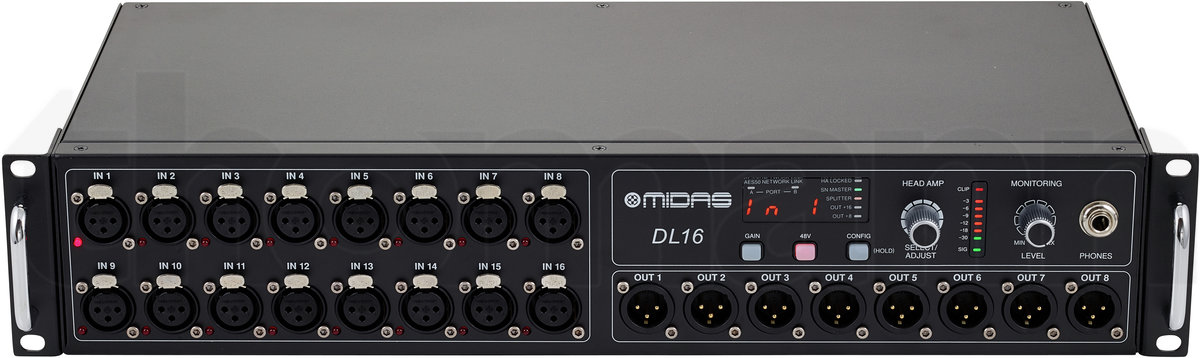 קופסת במה דיגיטלית Midas DL16 – 16 כניסות, 8 יציאות, AES50 ו-ULTRANET 2 Midas DL16 – תמונת מוצר 2