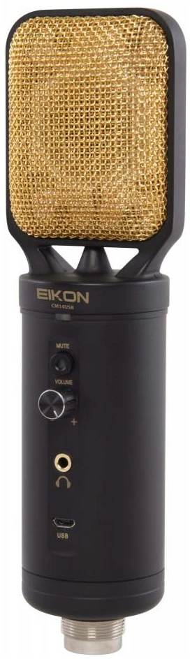 מיקרופון קונדנסר אולפני Eikon CM14USB — USB ו־XLR 3 מיקרופון קונדנסר אולפני Eikon CM14USB — USB ו־XLR — תמונה 3