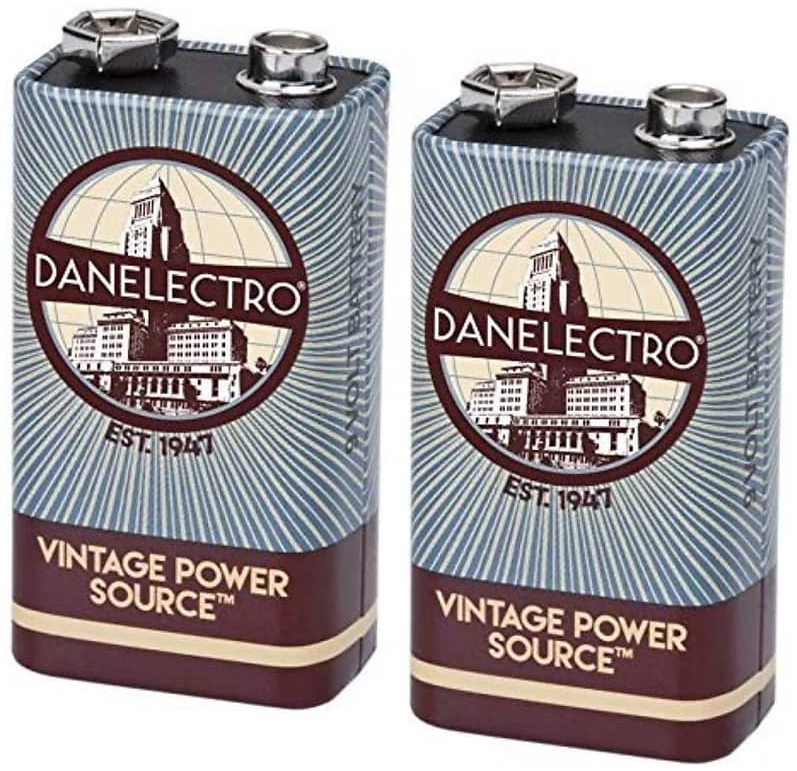 זוג סוללות 9 וולט לפדלים Danelectro DB-2 2 זוג סוללות 9 וולט לפדלים Danelectro DB-2