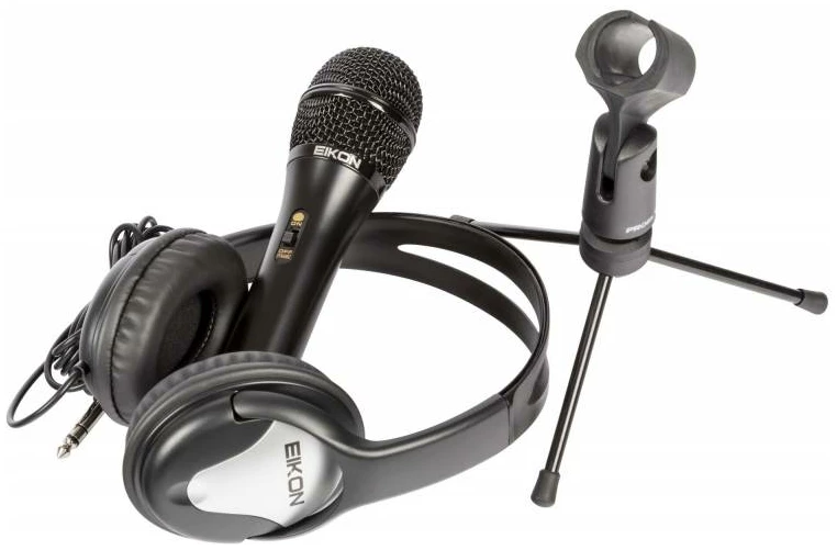 ערכת אולפן ביתית Eikon EKSBONE — מיקרופון USB, אוזניות וסטנד 1 EKSBONE 1.webp