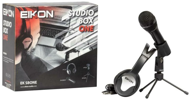 ערכת אולפן ביתית Eikon EKSBONE — מיקרופון USB, אוזניות וסטנד 2 ערכת אולפן ביתית Eikon EKSBONE — מיקרופון USB, אוזניות וסטנד — תמונה 2