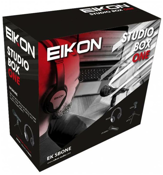 ערכת אולפן ביתית Eikon EKSBONE — מיקרופון USB, אוזניות וסטנד 3 ערכת אולפן ביתית Eikon EKSBONE — מיקרופון USB, אוזניות וסטנד — תמונה 3