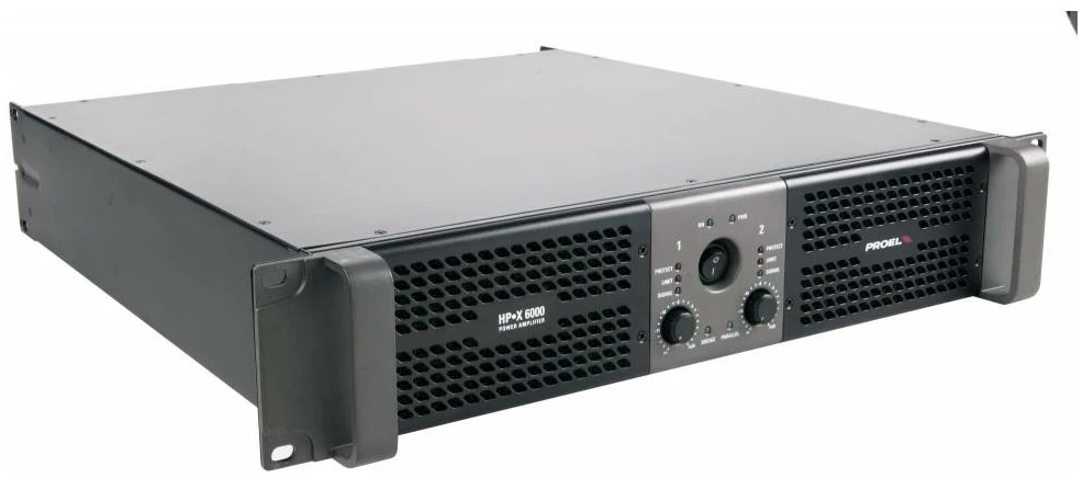 מגבר הספק Proel HPX6000 — 2x3000W ב-2 אוהם, Class H 1 מגבר הספק Proel HPX6000 — 2x3000W ב-2 אוהם, Class H