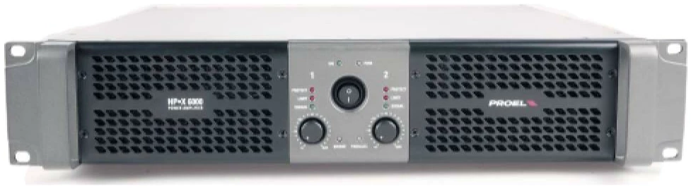 מגבר הספק Proel HPX6000 — 2x3000W ב-2 אוהם, Class H 2 מגבר הספק Proel HPX6000 — 2x3000W ב-2 אוהם, Class H