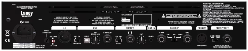 ראש מגבר מנורות 15W Laney Ironheart IRT-STUDIO 2 ראש מגבר מנורות 15W Laney Ironheart IRT-STUDIO