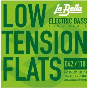 מיתרים לבס 5 מיתרים La Bella LTF-5A — Low Tension Flats