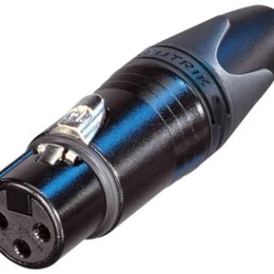 מחבר XLR נקבה עם שרוול Neutrik NC3FXX