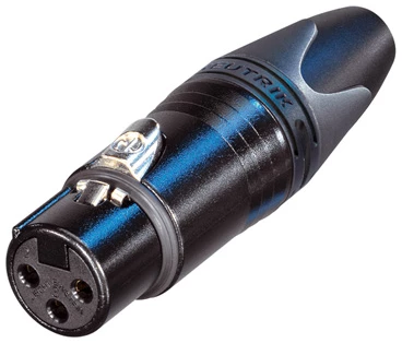 מחבר XLR נקבה עם שרוול Neutrik NC3FXX 1 מחבר XLR נקבה עם שרוול Neutrik NC3FXX