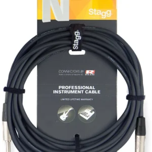 כבל גיטרה ג׳ק 6.3 מ״מ באורך 6 מטר Stagg NGC6R