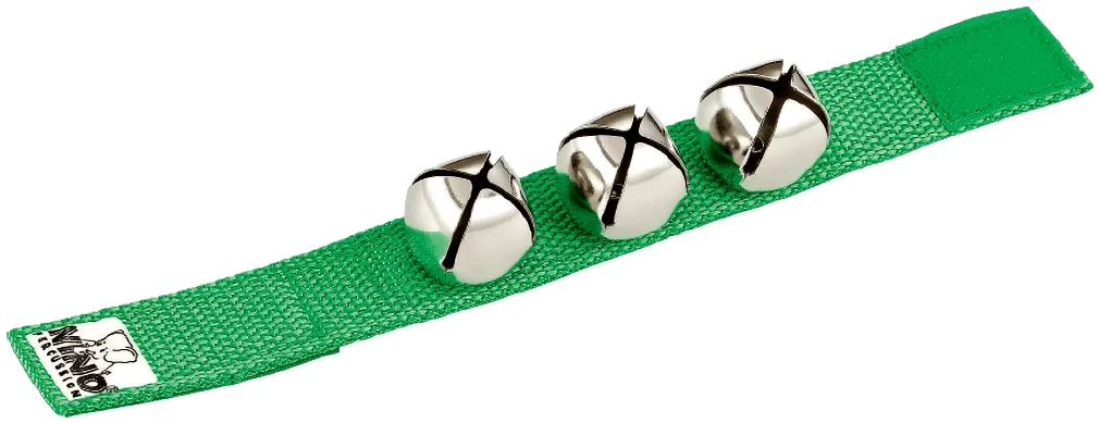 צמיד פעמונים NINO by Meinl NINO961GR ירוק 1 צמיד פעמונים NINO by Meinl NINO961GR ירוק