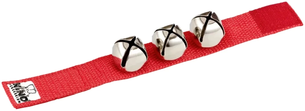 צמיד פעמונים ליד ולקרסול NINO by Meinl NINO961R אדום 1 צמיד פעמונים ליד ולקרסול NINO by Meinl NINO961R אדום