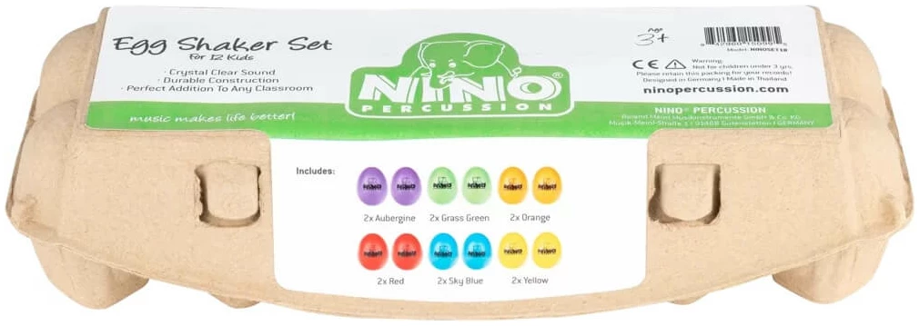 ערכת ביצי שייקר NINO by Meinl NINOSET18 2 ערכת ביצי שייקר NINO by Meinl NINOSET18