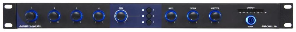 מגבר כריזה עם מיקסר 160W Proel PA AMP160XL 1 מגבר כריזה עם מיקסר 160W Proel PA AMP160XL