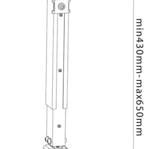 מתקן תלייה תקרתי למקרן Proel PRPH50L
