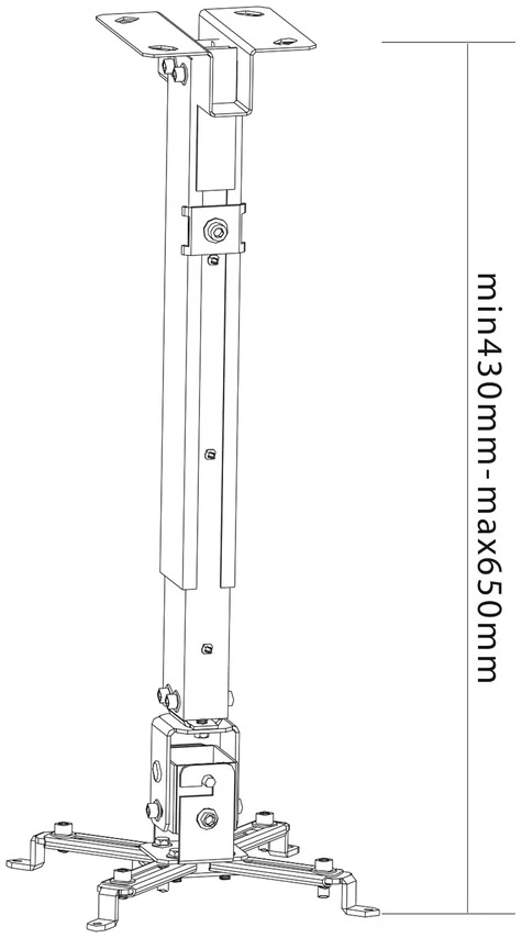מתקן תלייה תקרתי למקרן Proel PRPH50L 2 מתקן תלייה תקרתי למקרן Proel PRPH50L