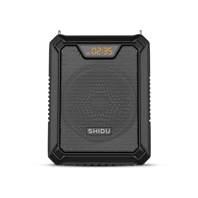 סט מגבר קול נייד 25W למורים ולמדריכים SHIDU M900 – מיקרופון ראש אלחוטי 2.4G בתדר המאושר בישראל + מיקרופון קווי, עמיד מים IPX6 3 SHIDU M900 – הקלטה בלחיצת כפתור וטעינת חירום